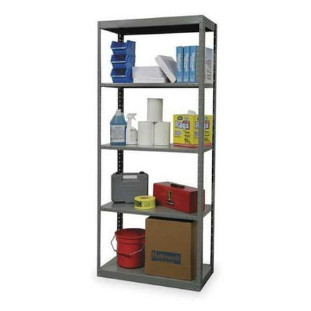 Pass Thru Shelf - HALLOWELL DT5510-12HG Pass Thru Shelving, 87InH, 36InW, 12InD