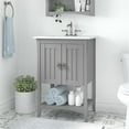 thumbnail image 2 of Bush Salinas 24"W Engineered Wood Bathroom Vanity with Sink in Cape Cod Gray, 2 of 7