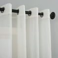 thumbnail image 4 of Mainstays Marjorie Crushed Sheer Voile Grommet Ivory Curtain Panel, 51x84, 4 of 8