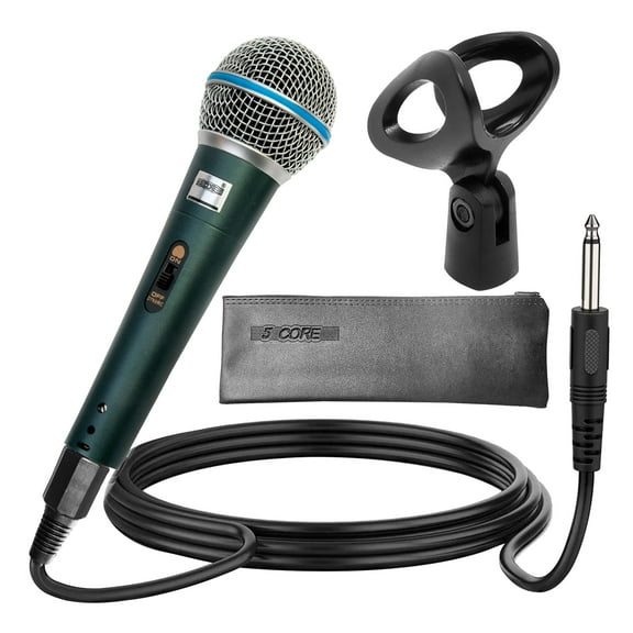 Premium Cardioid Handheld Microphone with Detachable 10ft XLR Cable – Unidirectional Dynamic Vocal Mic for Karaoke, Live Performance, Studio & Public Speaking