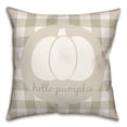 thumbnail image 2 of Creative Products Hello Pumpkin Beige Buffalo 18 x 18 Spun Poly Pillow, 2 of 3