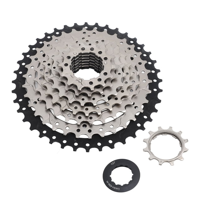 Cassette de Vélo 8 Vitesses 12?40T Cassette en Alliage d'Aluminium Roue Libre Silencieuse Rotation Fluide, Vélocassette, BikeCassette