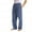 Blue, variant on Lolmot Fashion Men's Casual Plaid Print Loose Sport Plaid Pajama Pants Trousers
