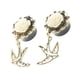 thumbnail image 3 of 1 par de pendientes colgantes de gorrión de aleación de bronce vintage Blanco 16mm, 3 of 8