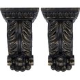 thumbnail image 2 of MERIVILLE Chatecu Drapery Sconce, Corbel Bracket, Drapery Scarf Swags, Wall Décor, Burnt Gold, 2Pcs, 2 of 5
