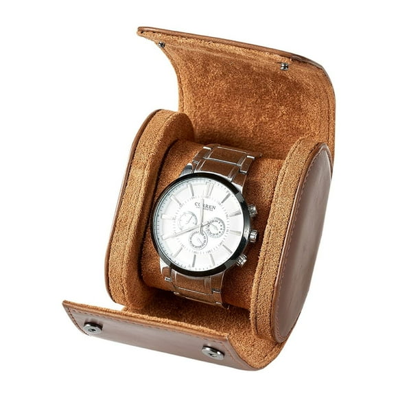 Single Watch Travel Case -Premium Leather Watch Case With Perfect Texture. Watch Carrying Case Or Organizer For Storage And Display.Mens Watch Case for Travel Handcrafted by Craftsmen.