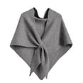 thumbnail image 3 of Women's Solid Color Shawl Pashmina Shawl Wraps Feel Blanket Scarves Fashion Scarf for Women Gifts(Gray), 3 of 5