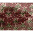 thumbnail image 4 of oneOone Viscose Chiffon Fabric Leaves & Floral Block Decor Fabric Printed BTY 42 Inch Wide, 4 of 4