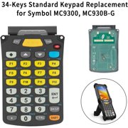 34-Keys MC9300 Standard Numeric Keypad Replacement for Zebra Symbol MC930B-G Barcode Scanner Handheld PDA Mobile Computer, Responsive Function Keyboard (KYPD-MC9334FNR-01, KYPD-MC9334FNR-10)