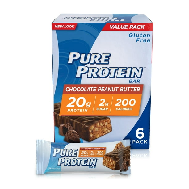pure-protein-bars-chocolate-peanut-butter-20g-protein-1-76-oz-6-ct-walmart-walmart