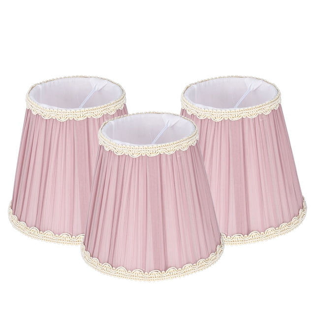 Fabric Lamp Cover, Lampshade 3PCS Easy To Install Modern For Hotel For Bedroom For KTV For Study Room For Club Light Purple