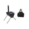 CALHOME Portable Military Camping Hunting Ice Fishing Cook Wood Stove Tent Heater w/ Bag