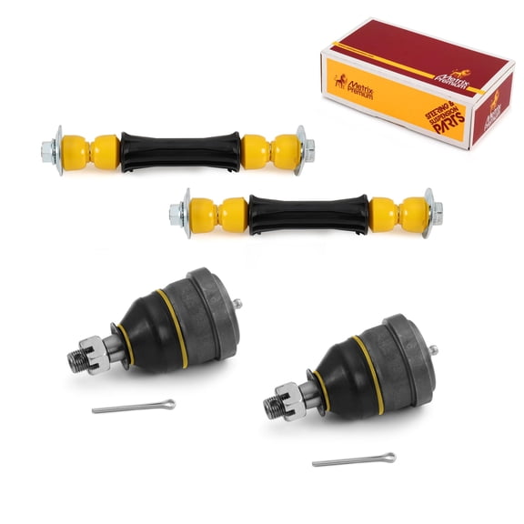 Metrix Premium Chassis Parts - 4 PC L/R Front Sway Bar Stabilizer End Link & L/R Front Lower Ball Joint Kit Fits 78-81 Buick Century, 78-83 Chevrolet Malibu, 82-86 Pontiac Bonneville, K700538 K6145T