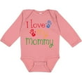thumbnail image 3 of Inktastic I Love My Mommy Handprints Boys or Girls Long Sleeve Baby Bodysuit, 3 of 5