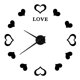 thumbnail image 3 of Innovador reloj de pared DIY con superficie de espejo acrílico, adhesivo para pared, reloj para decoración del hogar, negro, 3 of 10