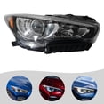 thumbnail image 2 of Fichiouy Headlights Compatible with 2014-2017Infiniti Q50 LED DRL Projector Headlight Assembly Passenger Side Replacement Black housing, 2 of 12