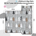 thumbnail image 5 of Gray Christmas Tree Pattern Toddler Nap Mats for Kids Preschool,50"x20" Sleeping Mat Bag or Kids,Toddler Sleeping Bag,Toddler Nap Mat or Daycare, 5 of 6