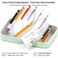 thumbnail image 6 of XHJRI 14 Day Zipper Pouches Organizer Travel Medicine Weekly Vitamin Medication Reusable Portable Large Holder Daily Container Waterproof Pill Pouch Set, 6 of 7