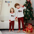 thumbnail image 2 of Explosivo 2024 nueva ropa blanca para padres e hijos otoño invierno Navidad coche estampado una familia de tres ropa familiar de moda, 2 of 5