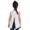 thumbnail image 3 of CHICTRY Girls Casual Split Back Tank Top Solid Color Sleeveless Camisole Sports Vest Tops White 10, 3 of 7