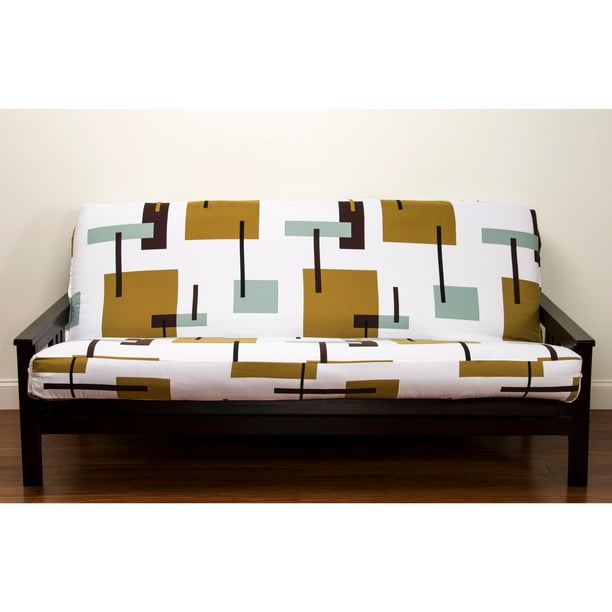 Futon cover wonderful contemporary cover for standard size futons. siscovers reconstruction queen size futon cover