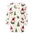thumbnail image 5 of Ailaofu Christmas Shirts for Women 3/4 Sleeve Plus Size Crewneck Loose Fit Cute Holiday Christmas Print Tops for Women 2025, 5 of 5
