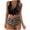 Yellow, variant on WXLWZYWL Women's Sunflower Print High Waisted Tummy Control Criss Cross Bikini, 2-Piece Set