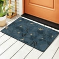 thumbnail image 2 of YFYANG 36"x24" Non-Slip Flannel Carpet Doormat, Living Room Bedroom Office Decorative Area Rugs, Indoor Vintage Abstract Floral Texture Pattern Floor Mats, 2 of 7