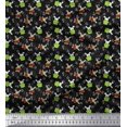 thumbnail image 1 of Soimoi Polyester Crepe Fabric Leaves,Watermelon & Rabbit Kids Fabric Prints by Yard 42 Inch Wide, 1 of 3