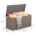 thumbnail image 7 of Vineego 100 Gallon All-Weather  Resin Deck Box, Light Taupe, 7 of 7