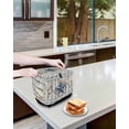 thumbnail image 3 of Texas Star Navy Blue Toaster Cover 2 Slice, Small Kitchen Appliance Covers, Farmhouse Vintage Art Wooden Toaster Oven Cover with Loop, Bread Machine Cover Polyester Dust Cover Protection, 3 of 4
