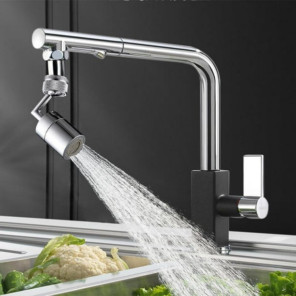 2020 Universal Splash Filter Faucet - 720° Rotate Water Outlet Faucet Sprayer Head Adapter, Kitchen Bubble Tap Head Spray Nozzle