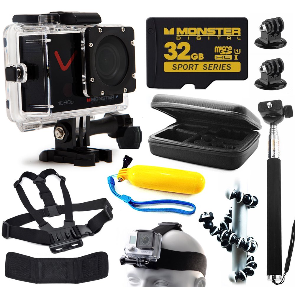 Monster Digital Villain 1080P Ultra HD Action Sports Waterproof WiFi