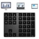 thumbnail image 4 of Mini teclado numérico 3.0 Macarena recargable inalámbrico de 34 teclas para PC Computadora Negro, 4 of 8