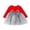 D10-Red, variant on Ulitacool Newborn Girls Dresses O Neck Graphic Prints Sundress Long Sleeve Patchwork Bowknot Dresses Durable Wear 0-6 Months Red
