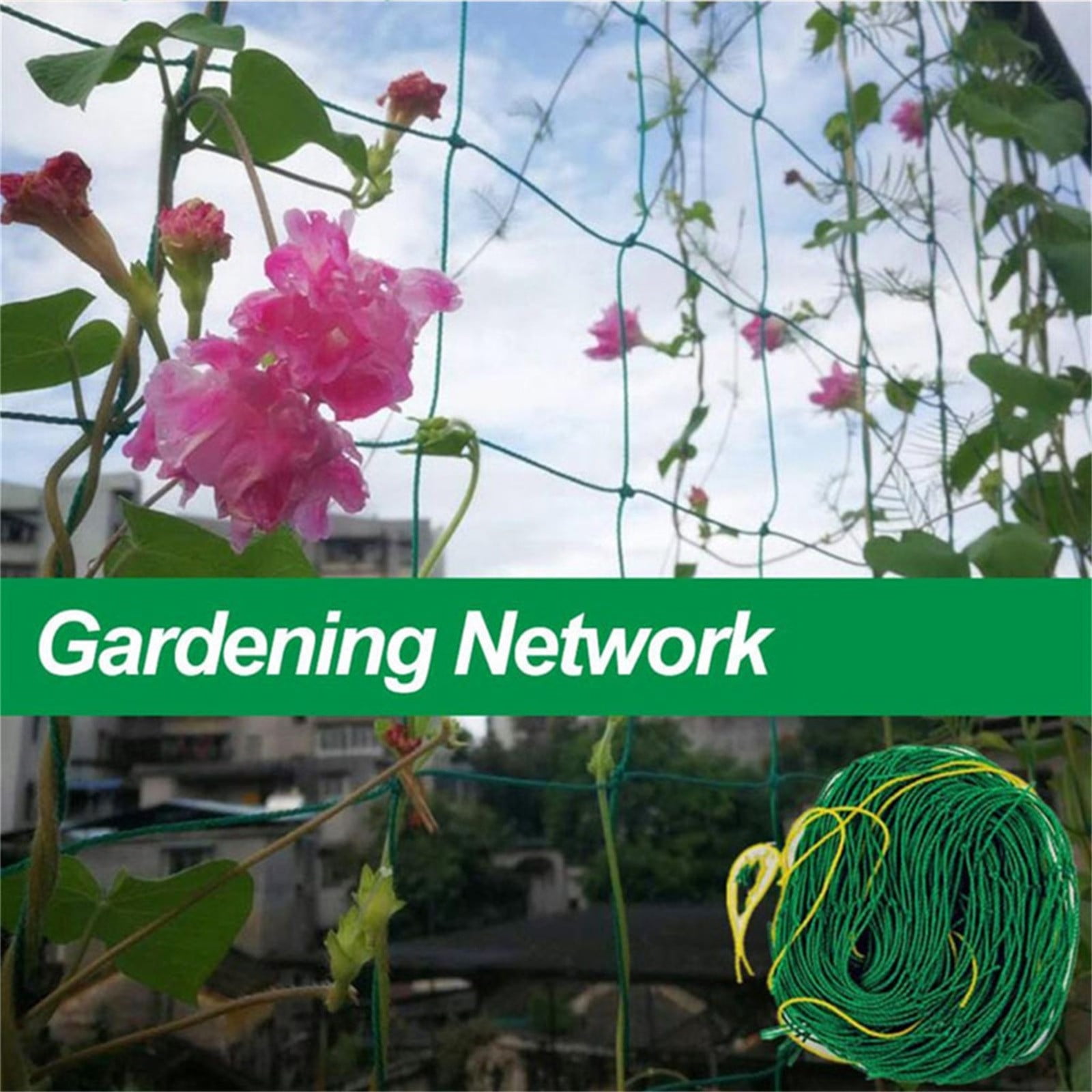 JilgTeok 5 Packs Garden Plant Climbing Net for Cucumbers Tomatoes Peas - Strong Trellis Netting Support for Vegetables Flowers Vines