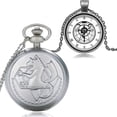 thumbnail image 2 of Reloj de bolsillo de estilo vintage, Alquimista de metal completo, Edward Elric Anime, Vintage(hy), 2 of 3