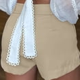 thumbnail image 6 of Utoimkio Women's High Waist Dress Shorts,Button Fly Tailored Shorts, 6 of 8