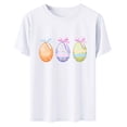 thumbnail image 2 of TaTaai Short Sleeve T Shirt for Women Easter Print Round Neck Casual Loose Fit Soft Stretchy Tee Cute Fashion Top for Spring Holiday Party Daily Casual Wear Gift, 2 of 6