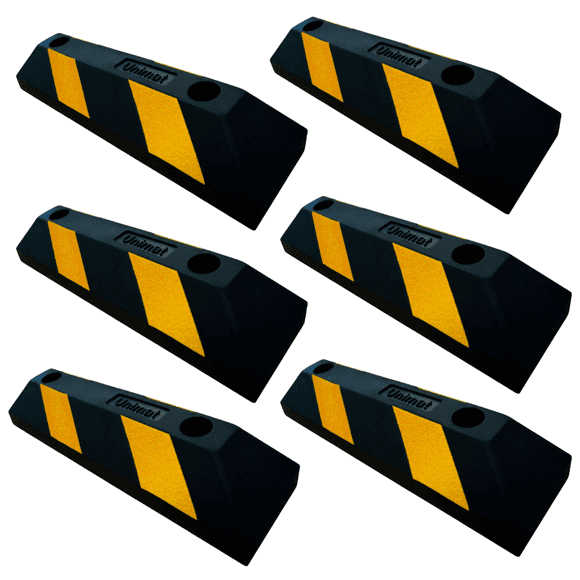 Topes De Estacionamiento 54 Cm Pack 6 De Uso Rudo