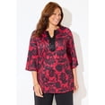 thumbnail image 2 of Catherines Women's Plus Size Dream Drape Embellished Kurta Tunic, 2 of 5