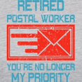 thumbnail image 3 of CafePress - Retired Postal Worker Graphic: Long Sleeve T Shirt - Womens Baseball Tee, 3 of 4