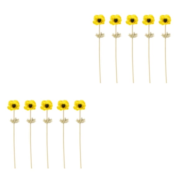 Yuarrent 5 piezas de anémona artificial Real Touch Seda Boda Tallos largos Flor Type2 NO2