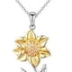 thumbnail image 5 of Collar de mujer colgante girasol Bling Bling aleación, 5 of 10
