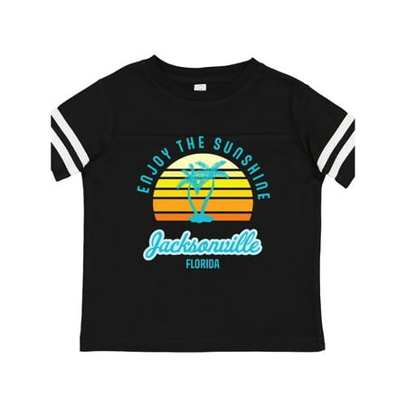 

Inktastic Summer Enjoy the Sunshine Jacksonville Florida in Blue Gift Toddler Boy or Toddler Girl T-Shirt