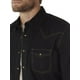 thumbnail image 3 of Camisa Wrangler retro de manga larga con dos bolsillos para hombre, color negro, 3 of 6