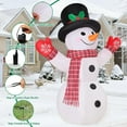 thumbnail image 6 of 8 FT Christmas Inflatables Outdoor Decorations Inflatable Snowman Shaking Hand Blow ups with Built-in LEDs for Yard Party Lawn Decor, 6 of 6