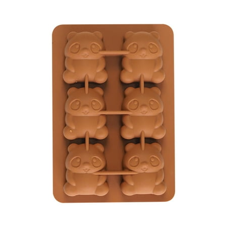 

Volity Ice Trays Ice Cube Trays Easy-Release Silicone & Flexible Ice Box Ice Storage Box Storage for Cocktail Freezer Stackable Ice Trays (6 Holes Panda Shape)
