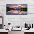 thumbnail image 3 of Epic Graffiti 'Oxbow Magic - Grand Teton National Park' by Darren White, Giclee Canvas Wall Art, 24"x12", 3 of 8