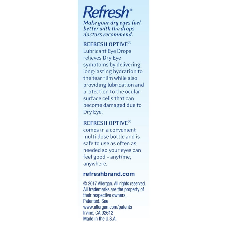 refresh tears lubricant eye drops walmart Refresh Plus Lubricant Eye Drops Single-Use Containers main image 0